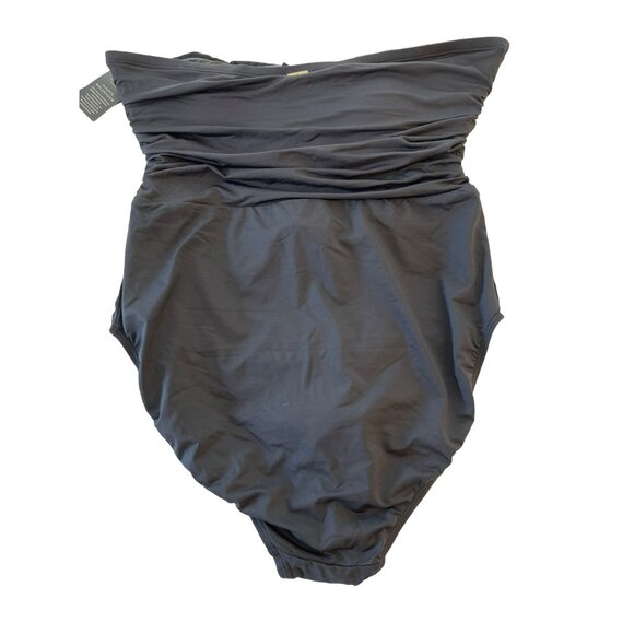 Ralph Lauren Sz 16 Black One Piece Swimsuit Bathing Suit Swimwear NWT - Picture 7 of 8